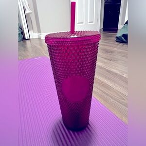 BNWT Venti Starbucks Berry Pink Bling Studded Tumbler